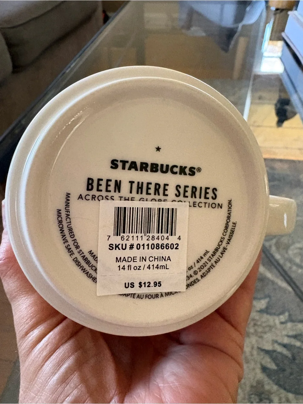 Starbucks Austin Red and White Ceramic City Mug